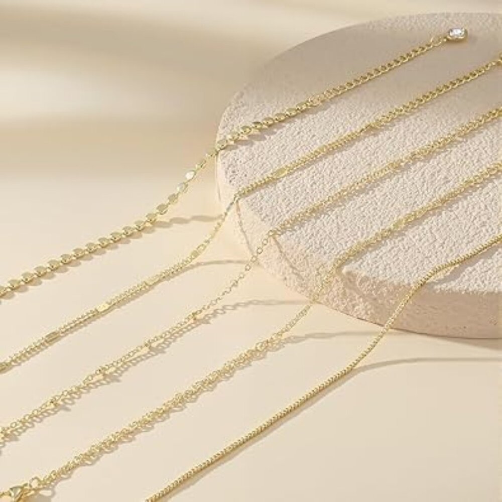 4 Women's 14K Gold Plated Bracelets Set Stunning Brand New !! - Picture 1 of 3
